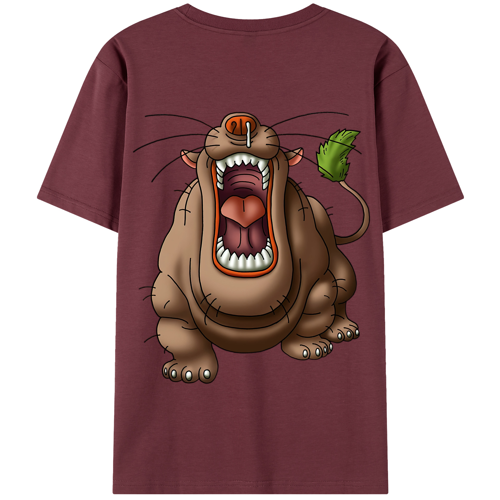 （画像用） ドラゴンクエスト Doragon Kuesuto Dragon Quest 綿100％半袖Tシャツ（背面プリント）